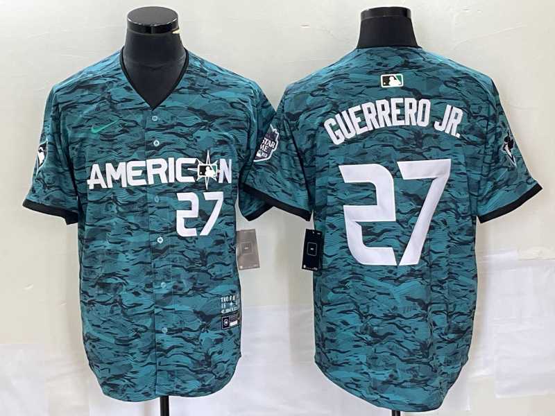 Men%27s Toronto Blue Jays #27 Vladimir Guerrero Jr Teal 2023 All Star Cool Base Stitched Jersey->2023 world baseball classic->MLB Jersey